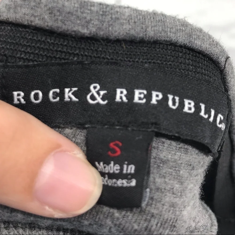 Rock and Republic Gray‎ Maxi Skirt with Slit Size S